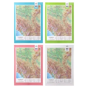 Mount Everest, relief map, A3, Serbia