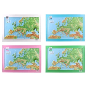 Mount Everest, relief map, A3, Europe