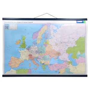 K2, wall map, double, B2, Europe