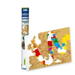 Scratchy, scratch map, 60x40cm, Europe