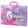 Academy, filebox with handle, A4, Unicorn