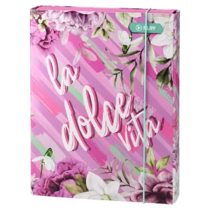 Apex 40, folder with elastic band, A4, 40mm, girls