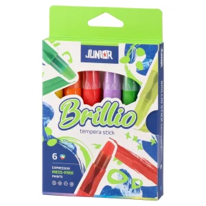 Brillio stick, tempera stick, 6pcs