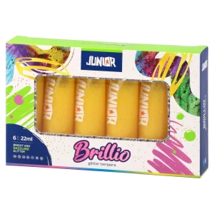 Alternative view of Brillio glitter, tempera with glitter, yellow, 22ml