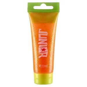 Brillio glitter, tempera with glitter, orange, 22ml