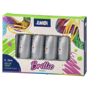 Alternative view of Brillio metallic, tempera, silver, 22ml