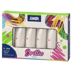 Alternative view of Brillio metallic, tempera, white, 22ml