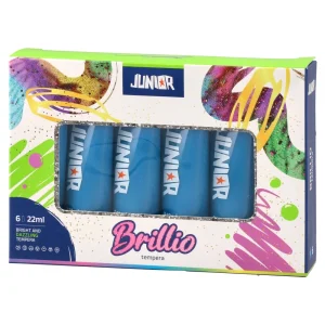 Alternative view of Brillio neon, tempera, blue, 22ml