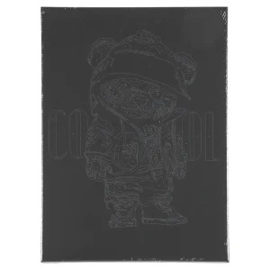 Alternative view of Graffiti canvas, sketch blind frame, bear, black, 30x40cm