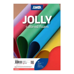 Foamy, eva foam, red, A4, 10pcs