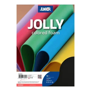 Foamy, eva foam, black, A4, 10pcs