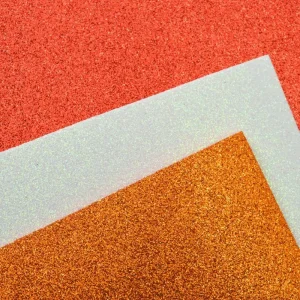 Alternative view of Foamy Glitter, eva foam with glitter, white, A4, 10pcs