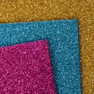 Alternative view of Foamy Glitter, eva foam with glitter, blue, A4, 10pcs