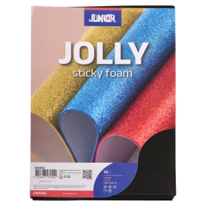 Foamy Sticky, eva foam self-adhesive, black, A4, 10pcs