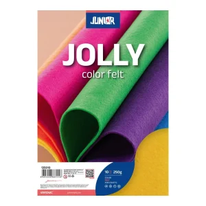 Felt, fine color felt, yellow, A4, 10pcs