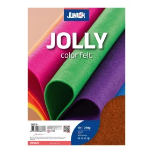 Felt, fine color felt, brown, A4, 10pcs