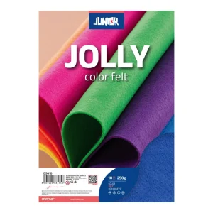 Felt, fine color felt, blue, A4, 10pcs