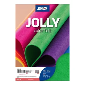 Felt, fine color felt, green, A4, 10pcs