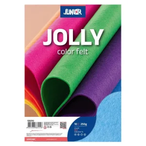 Felt, fine color felt, pastel, blue, A4, 10pcs