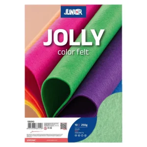 Felt, fine color felt, pastel, green, A4, 10pcs