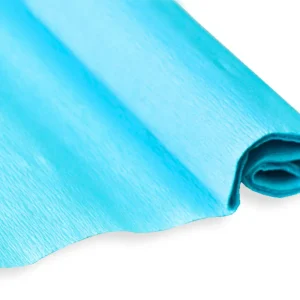 Crepe, crepe paper, turquoise light, 50 x 200cm