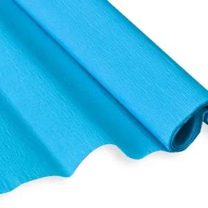 Crepe, crepe paper, turquoise, 50 x 200cm