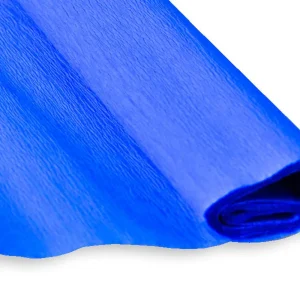 Crepe, crepe paper, blue, 50 x 200cm