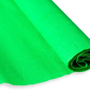 Crepe, crepe paper, green, 50 x 200cm