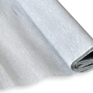 Crepe , metalic, crepe paper, silver, 50 x 200cm