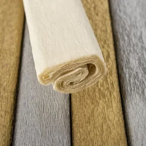 Alternative view of Crepe , metalic, crepe paper, silver, 50 x 200cm