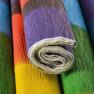 Alternative view of Crepe Design, crepe paper, rainbow, 50 x 200cm