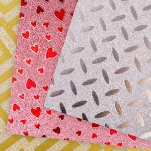 Alternative view of Jolly Sticky Glitter, self-adhesive paper, rice, silver, A4, 10pcs