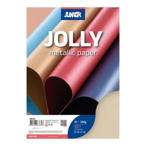 Jolly Metallic, paper metallic, cream, A4, 250g, 10pcs