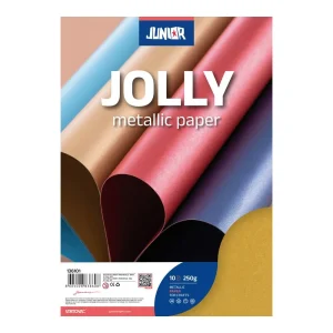 Jolly Metallic, paper metallic, yellow, A4, 250g, 10pcs
