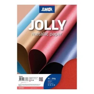 Jolly Metallic, paper metallic, red, A4, 250g, 10pcs