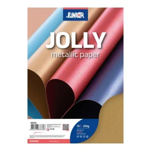 Jolly Metallic, paper metallic, gold, A4, 250g, 10pcs