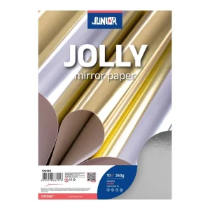 Jolly Mirror, paper mirror, silver, A4, 250g, 10pcs