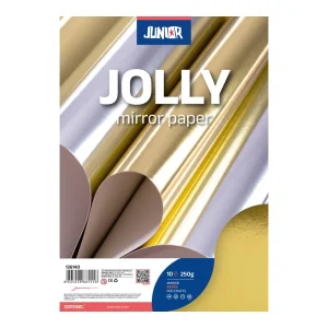 Jolly Mirror, paper mirror, gold, A4, 250g, 10pcs