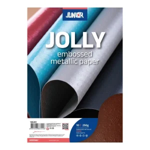 Jolly Embossed Metallic, paper metallic embossed, brown, A4, 250g, 10pcs