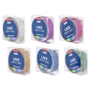 Crafty deco, self adhesive tape, glitter, mix