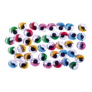 Crafty eyes, craft eyes, eyelashes, mix 12mm, 40pcs