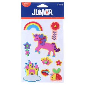 Alternative view of Crafty shapes, craft shapes, self-adhesive, eva foam, unicorn