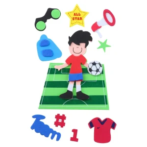 Crafty shapes, craft  shapes, self,adhesive, eva foam, football, 3D