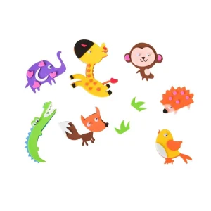 Crafty shapes,craft self-adhesive shapes, eva foam, dogs and cats, 3D