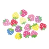 Crafty woody, craft decoration, strawberries, wood, 15pcs