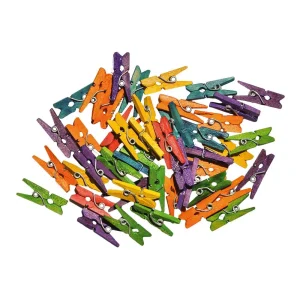 Crafty woody, craft clothespin, mix, wood, 25 x 8mm, 40pcs