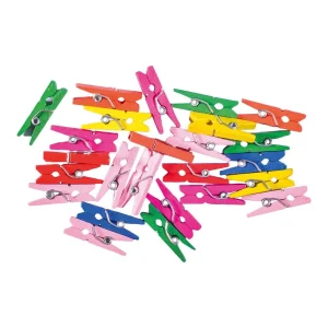 Crafty woody, craft clothespin, mix, wood, 25 x 8mm, 25pcs