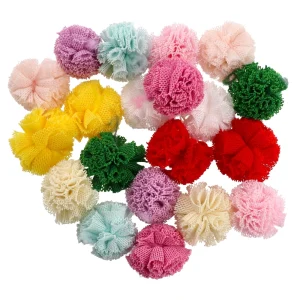 Crafty pom, craft pom pom, shaggy, mix, 20mm, 20pcs