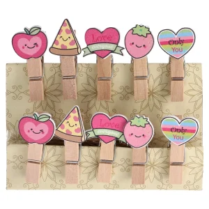 Crafty woody, craft clothespin, mix, 10pcs