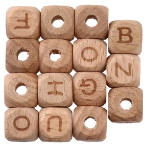 Crafty woody, craft decoration, dice, 15pcs
